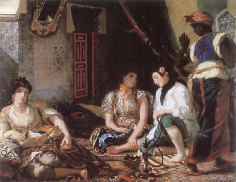 Eugene Delacroix Algerian Women in their Chamber France oil painting art